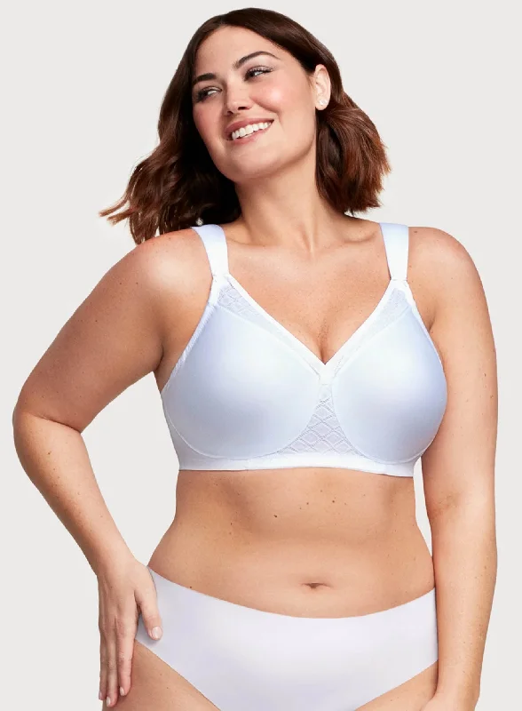 balconette bras for a sexy necklineGlamorise: Magic Lift Seamless Support Tshirt Bra White