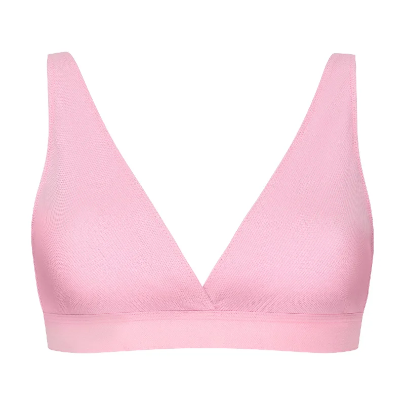 seamless t - shirt bras for everyday wearMaya Rib Pink