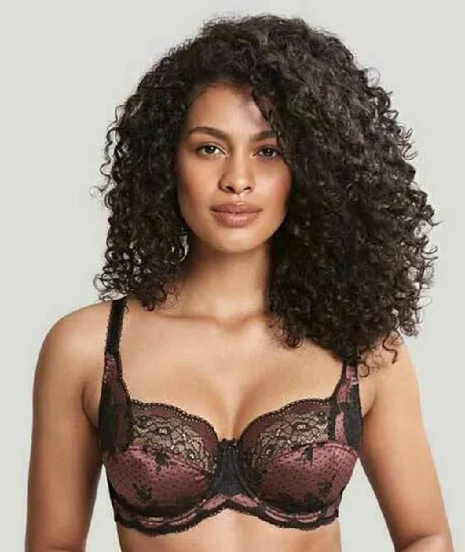 strapless bras for backless dressesPanache Clara Full Cup Underwired Bra - Black/Fig