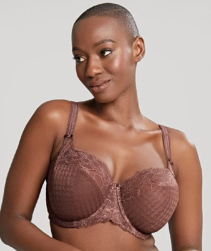 strapless lace bras for formal eventsPanache Envy Full Cup Underwire Bra - Chestnut