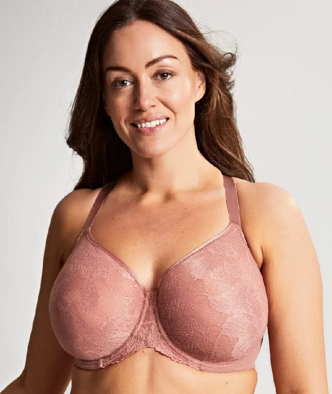 wireless bras for a natural feelPanache Radiance Moulded Full Cup Underwire Bra - Ash Rose