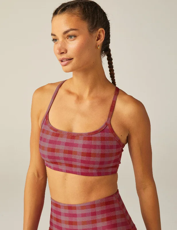 convertible bras with adjustable strapsPink Gingham SoftMark Slim Racerback Bra