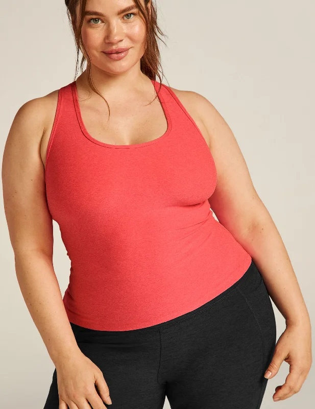 t - shirt bras for a smooth look under clothesSpacedye Step Up Racerback Tank