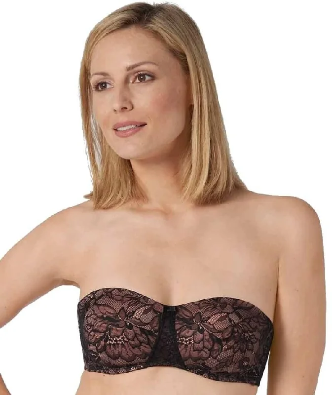 seamless backless bras for summer dressesTriumph Amourette Charm Wired Strapless Bra - Black