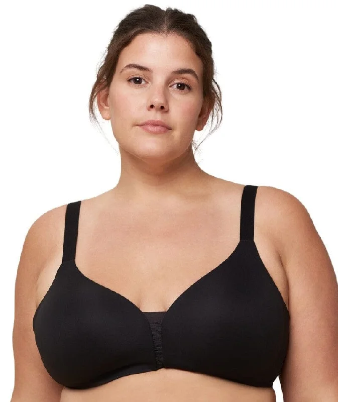 seamless sports bras for minimal chafingTriumph Flex Smart Padded Wire-free Bra - Black