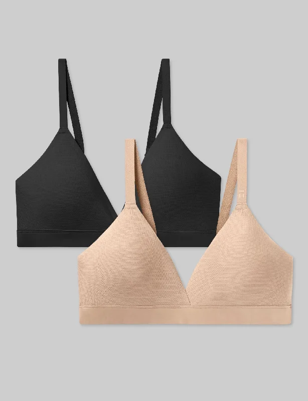 bralette with underwire for added supportWomen's Air Triangle Bralette Set (2-Pack)