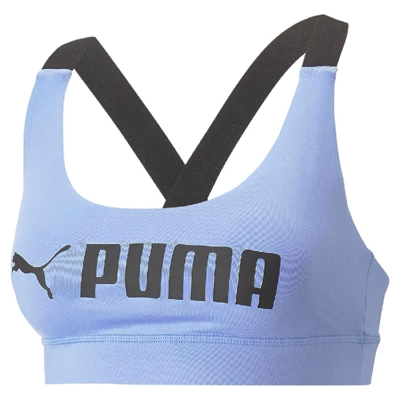 white women sport bra for a clean lookMid Impact Puma Fit Bra - Women