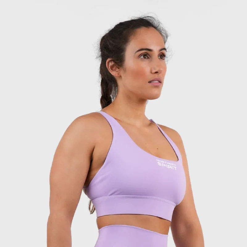 plus size wireless women sport braNorthern Spirit - KHI WOMEN CROSSBACK SPORTS BRA MEDIUM SUPPORT - ORCHID BLOOM