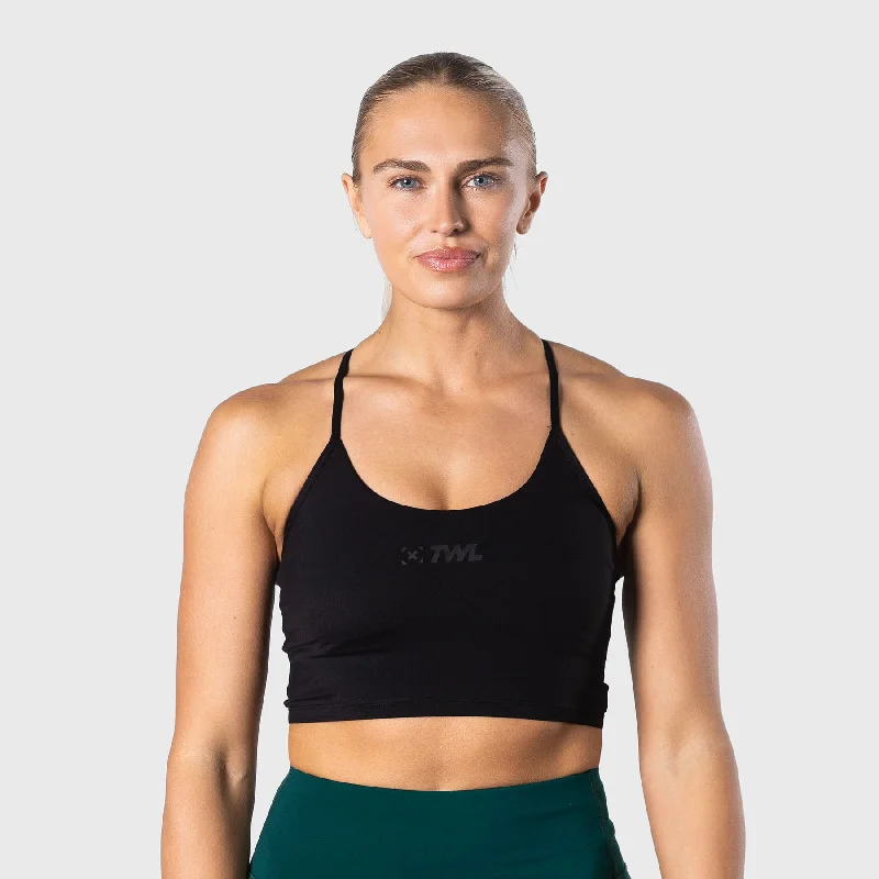 colorful women sport bra for a stylish lookTWL - WOMEN'S FORM BRA - BLACK