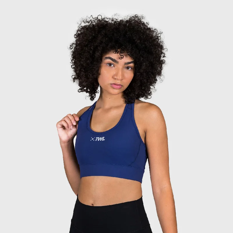 seamless women sport bra for smooth under clothesTWL - WOMEN'S IMPACT BRA - INDIGO