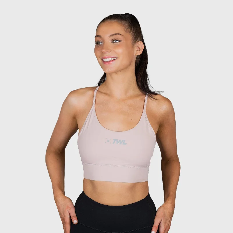 travel women sport bra for easy packingTWL - WOMEN'S PULSE BRA - PALE BLUSH