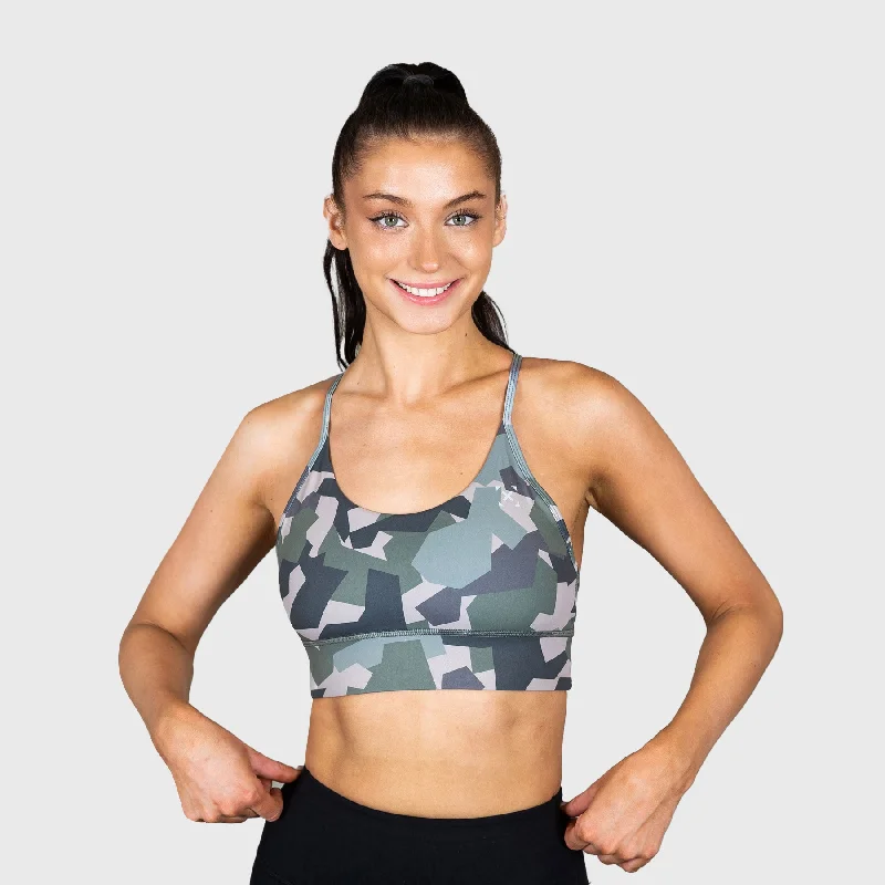 medium impact compression women sport braTWL - WOMEN'S PULSE BRA - URBAN CAMO